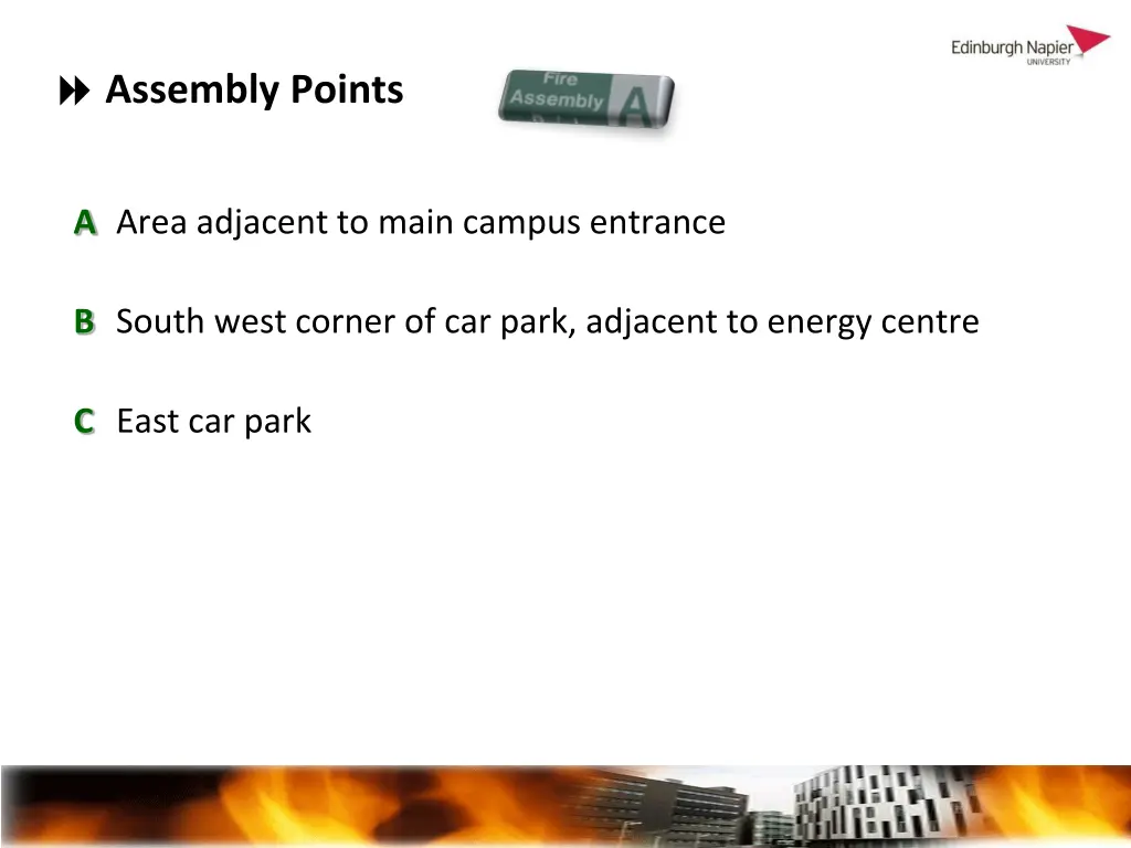 assembly points