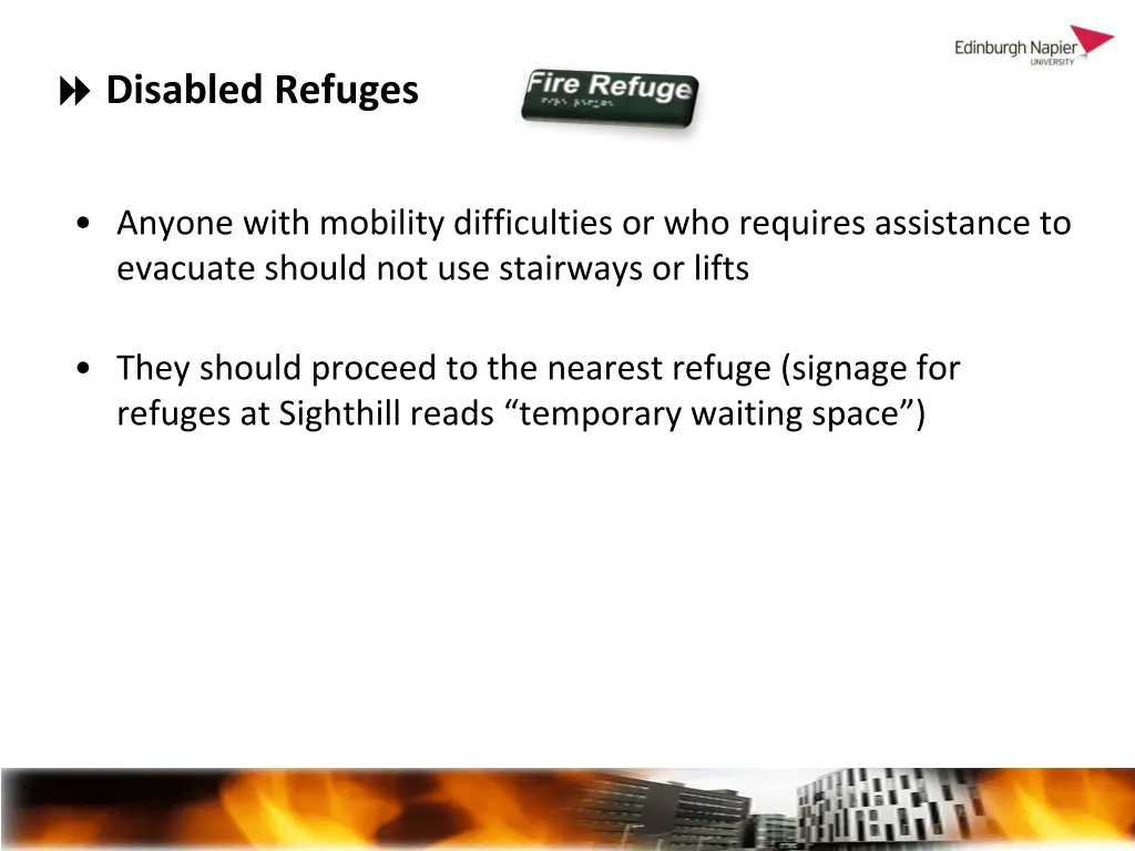 disabled refuges