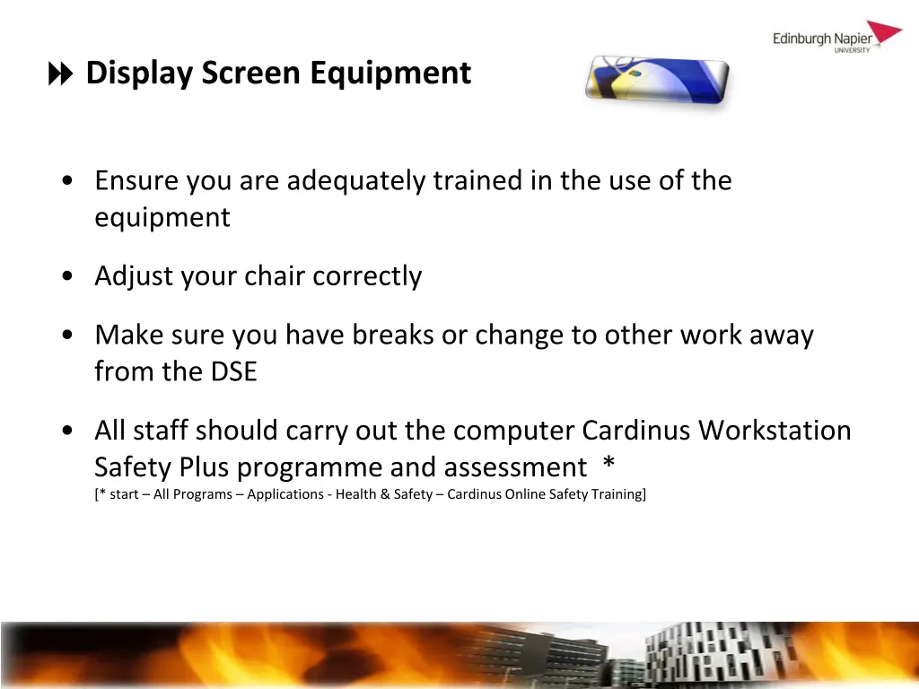 display screen equipment