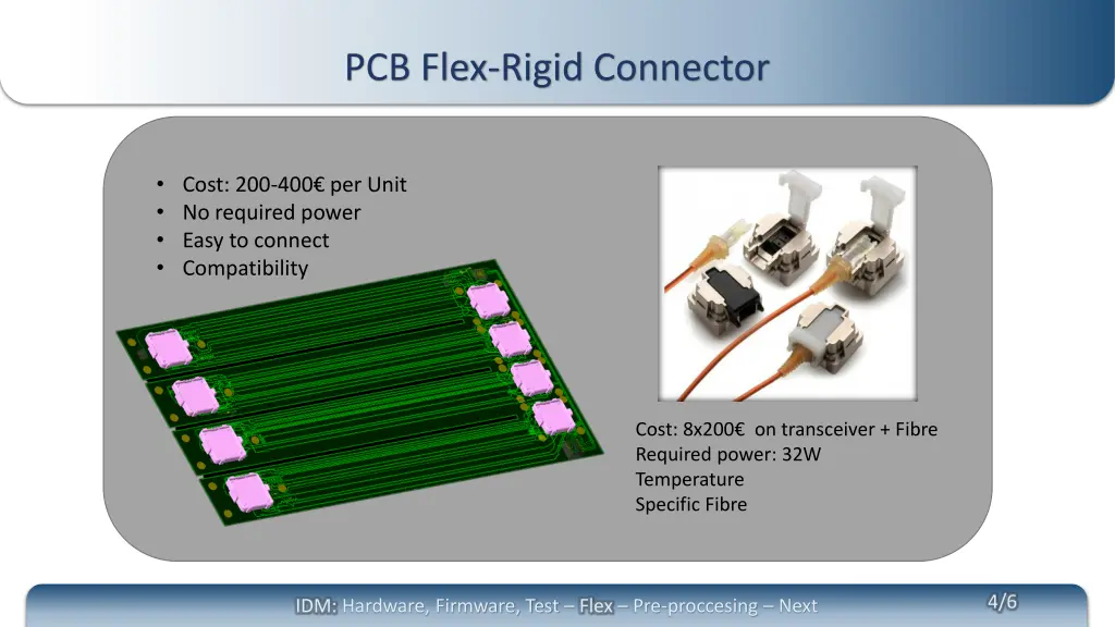 pcb flex rigid connector