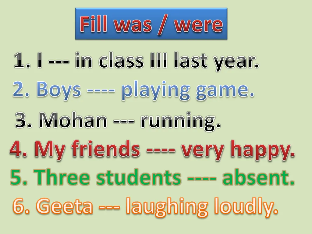 1 i in class iii last year 2 boys playing game