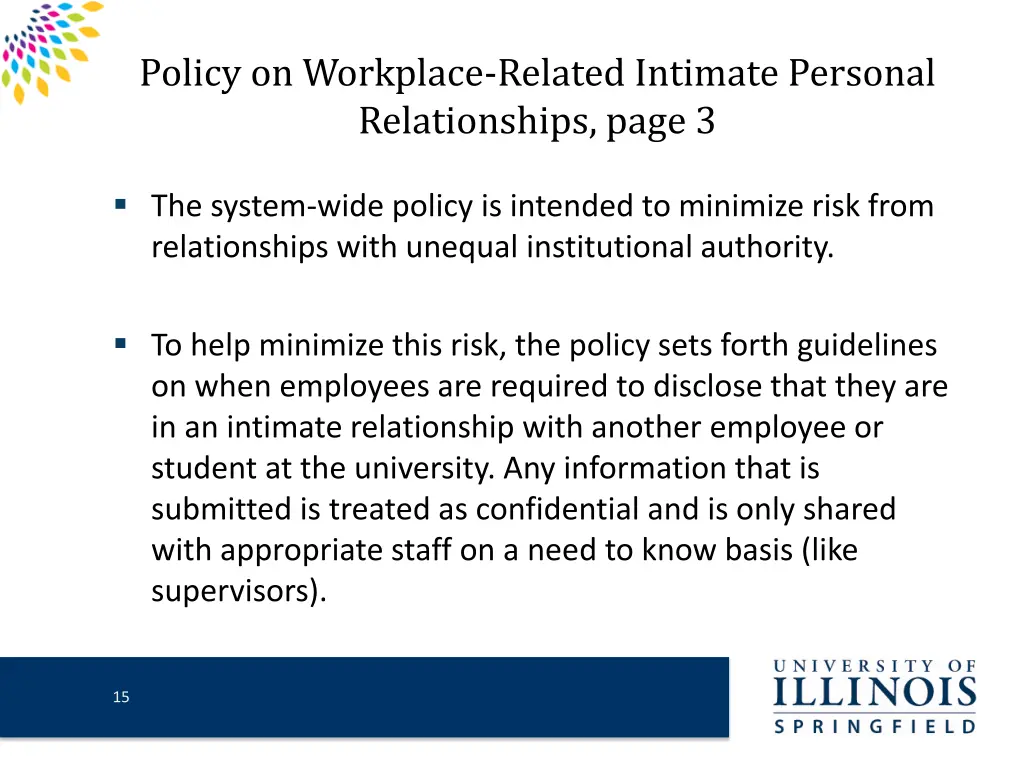 policy on workplace related intimate personal 2