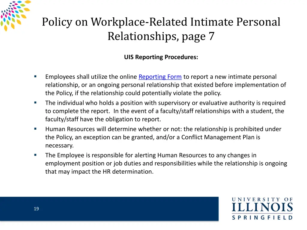 policy on workplace related intimate personal 6