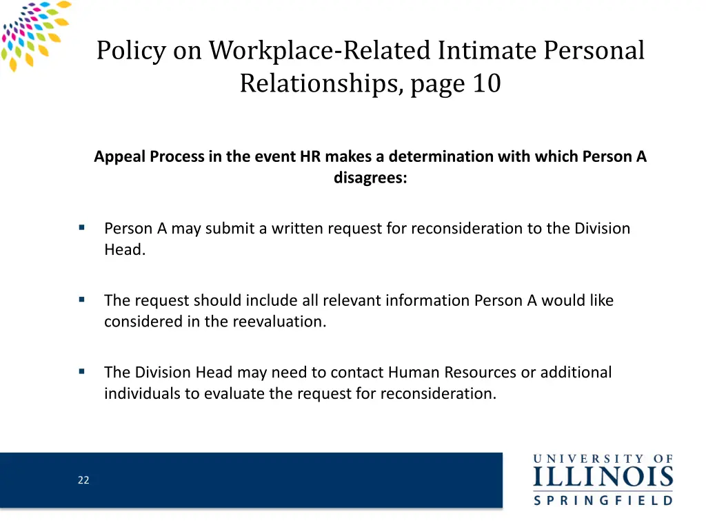 policy on workplace related intimate personal 9