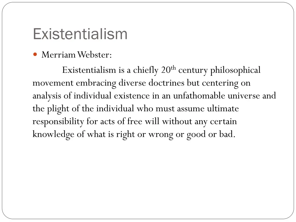 existentialism