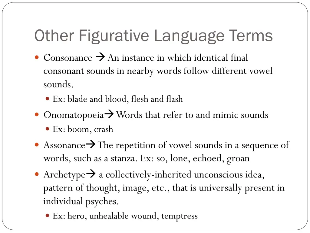 other figurative language terms