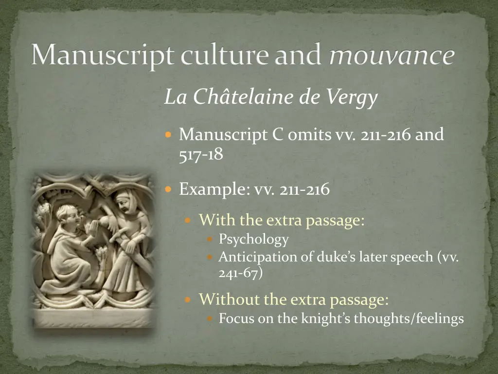 manuscript culture and mouvance 2