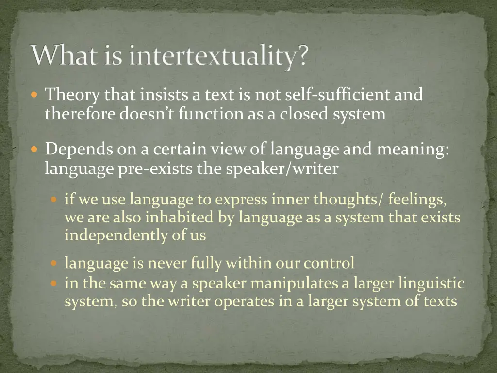 what is intertextuality