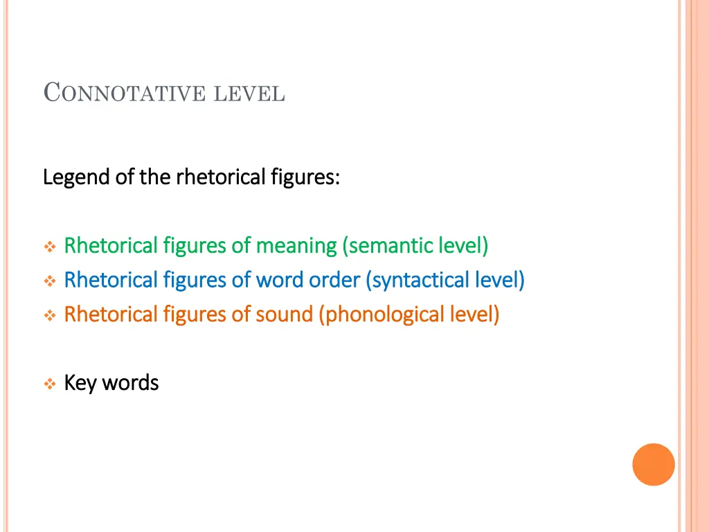 c onnotative level