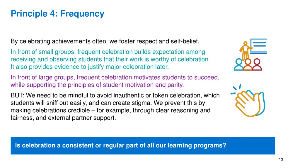 principle 4 frequency