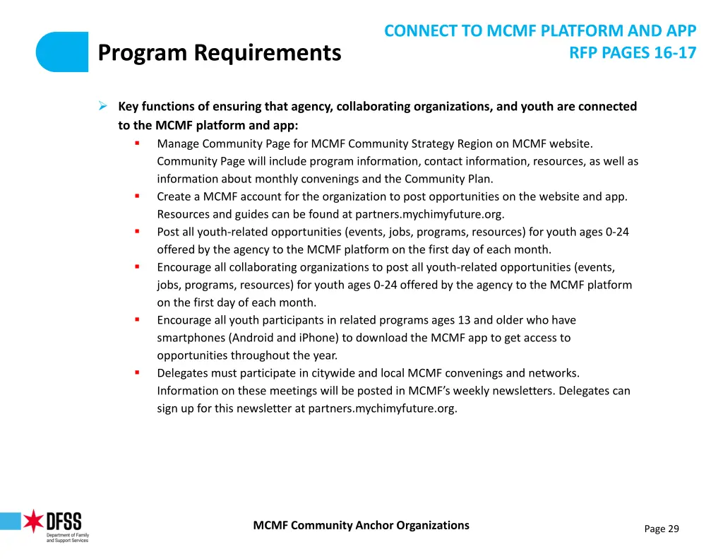 connect to mcmf platform and app 1