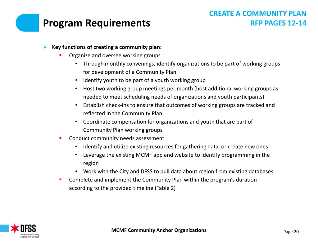 create a community plan rfp pages 12 14 2