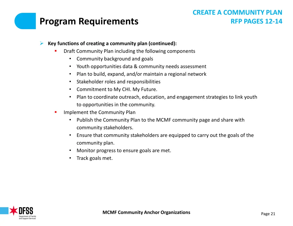 create a community plan rfp pages 12 14 3