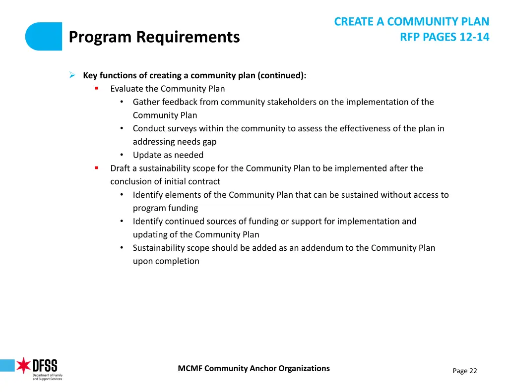 create a community plan rfp pages 12 14 4