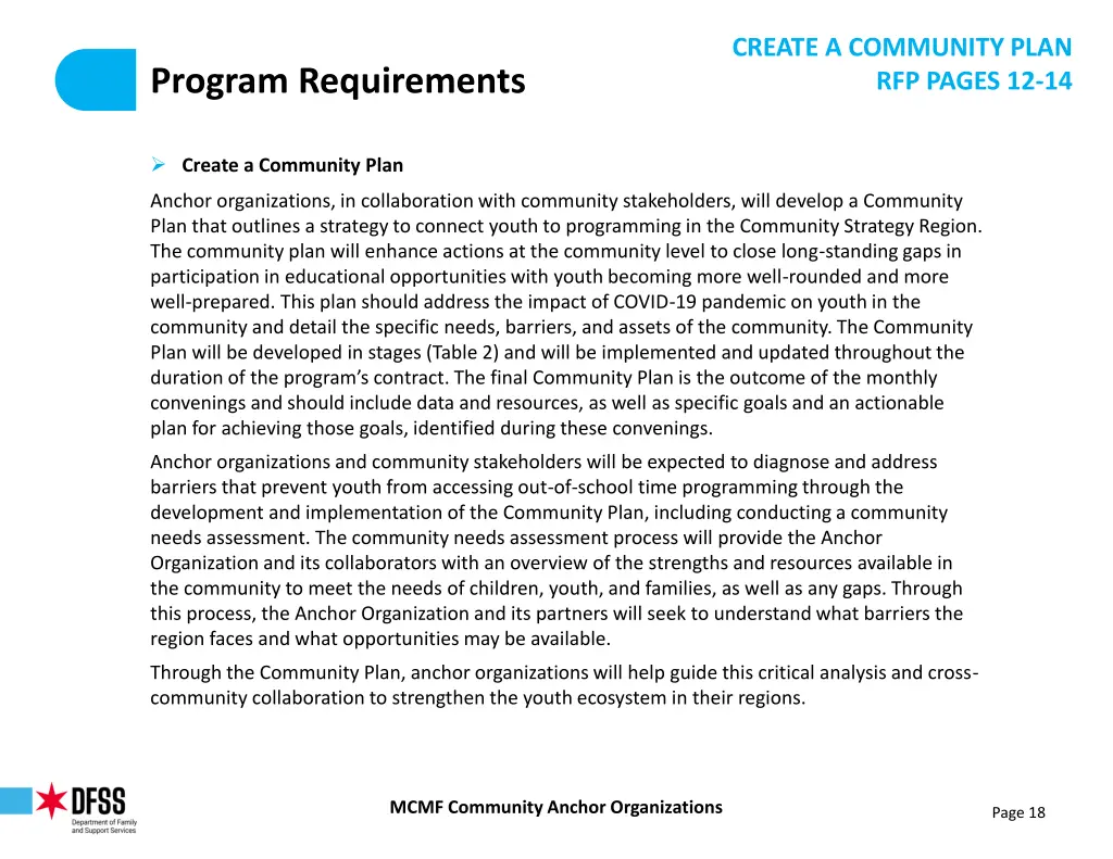 create a community plan rfp pages 12 14