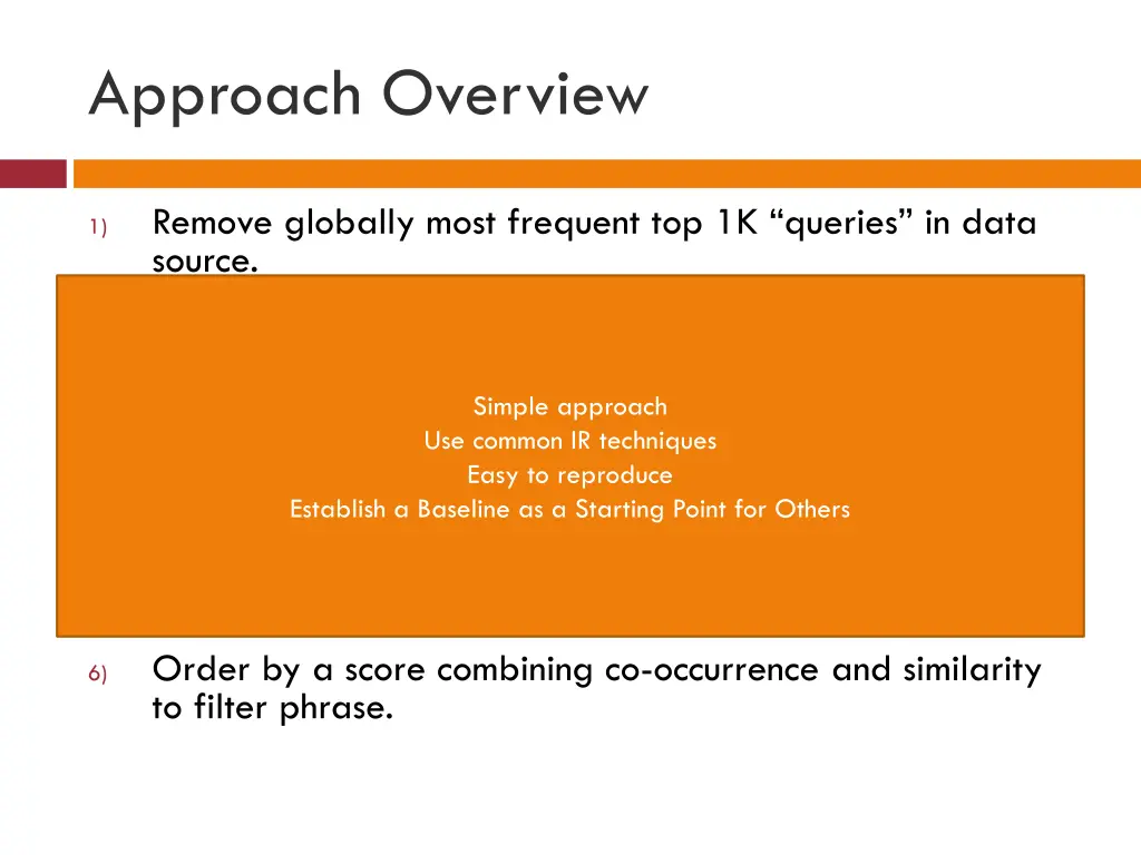 approach overview 1