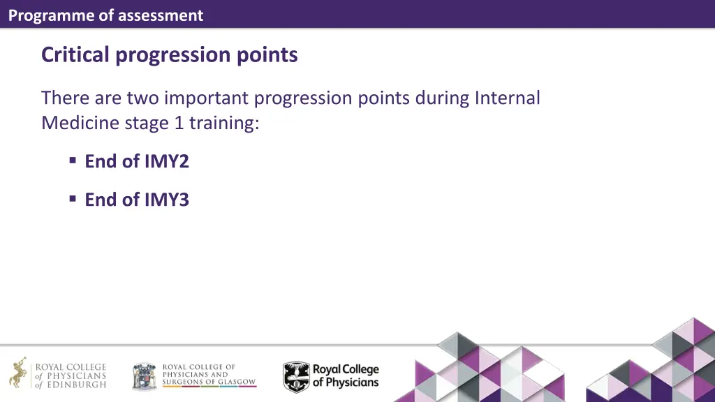 programme of assessment 19