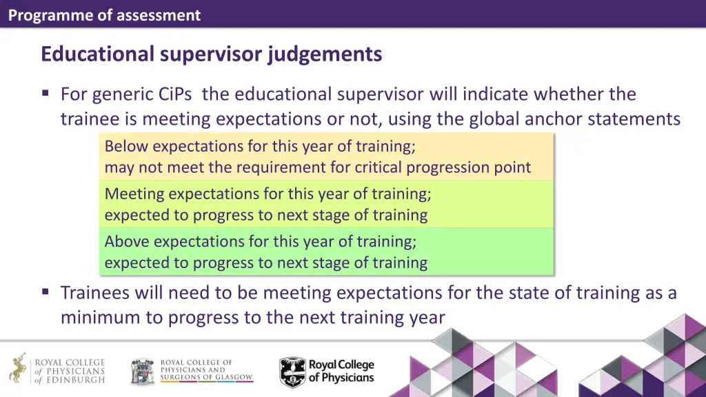 programme of assessment 8