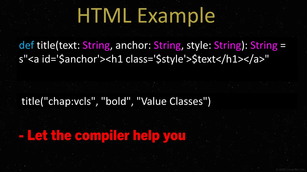 html example