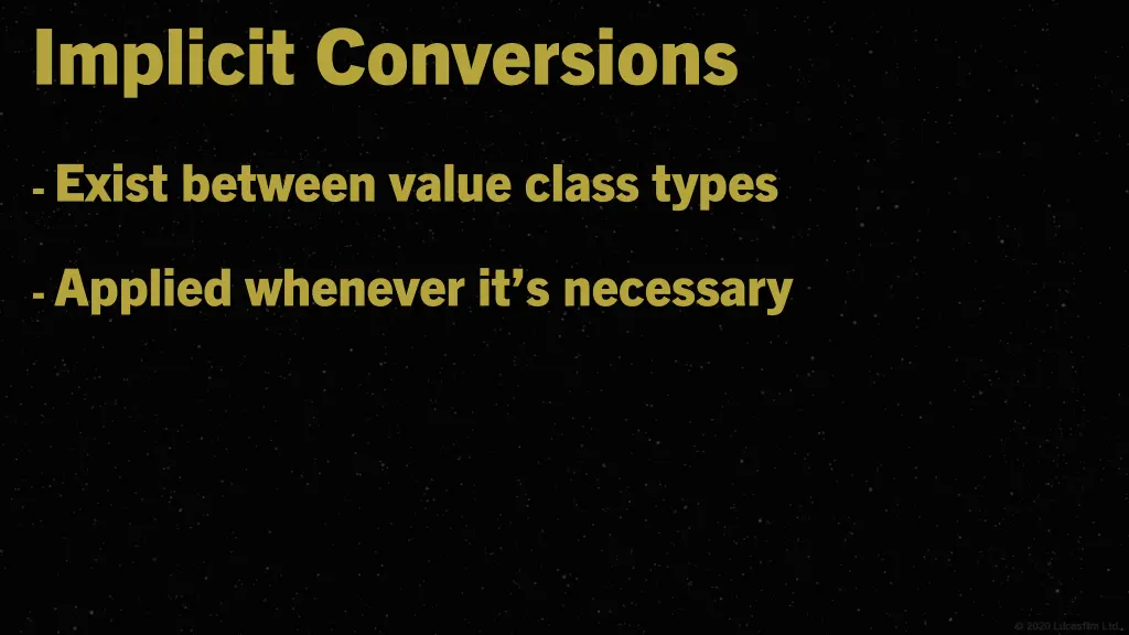 implicit conversions