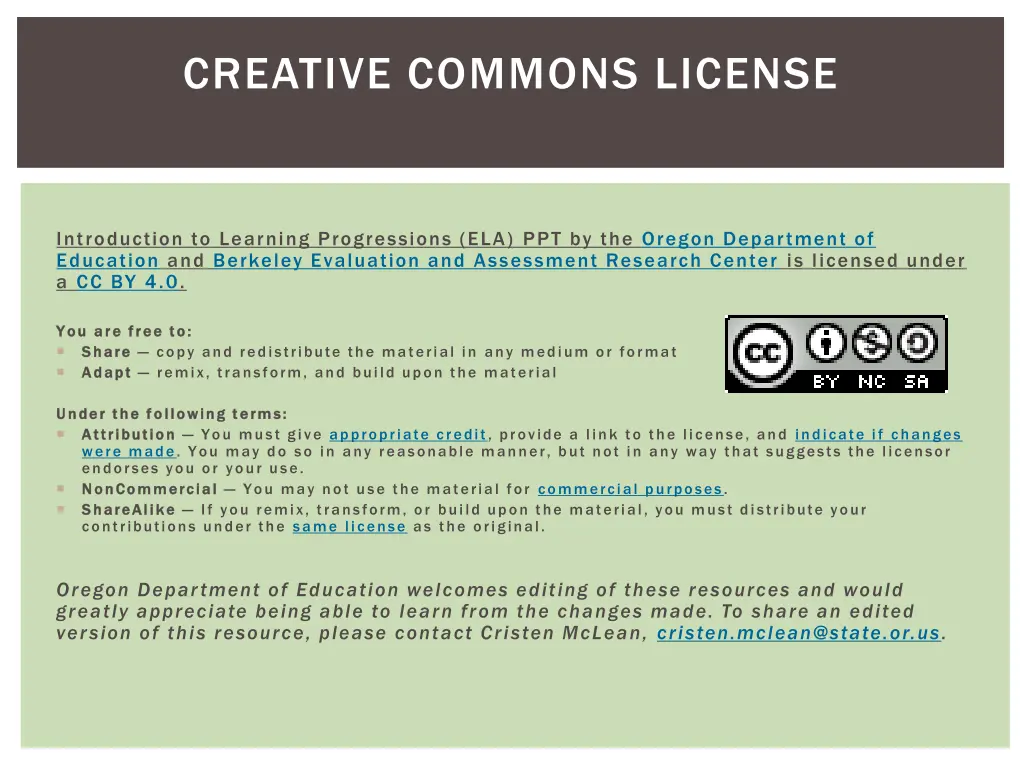 creative commons license