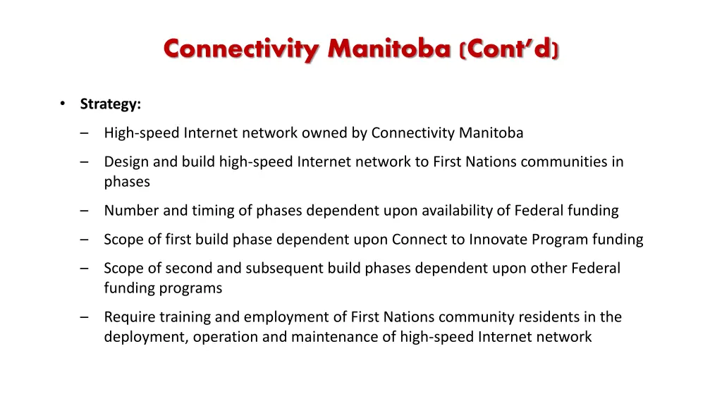 connectivity manitoba cont d 1