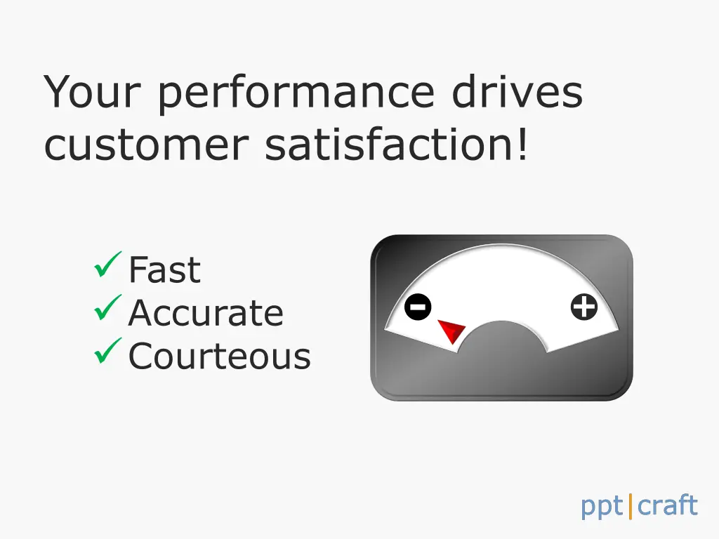 your performance drives customer satisfaction