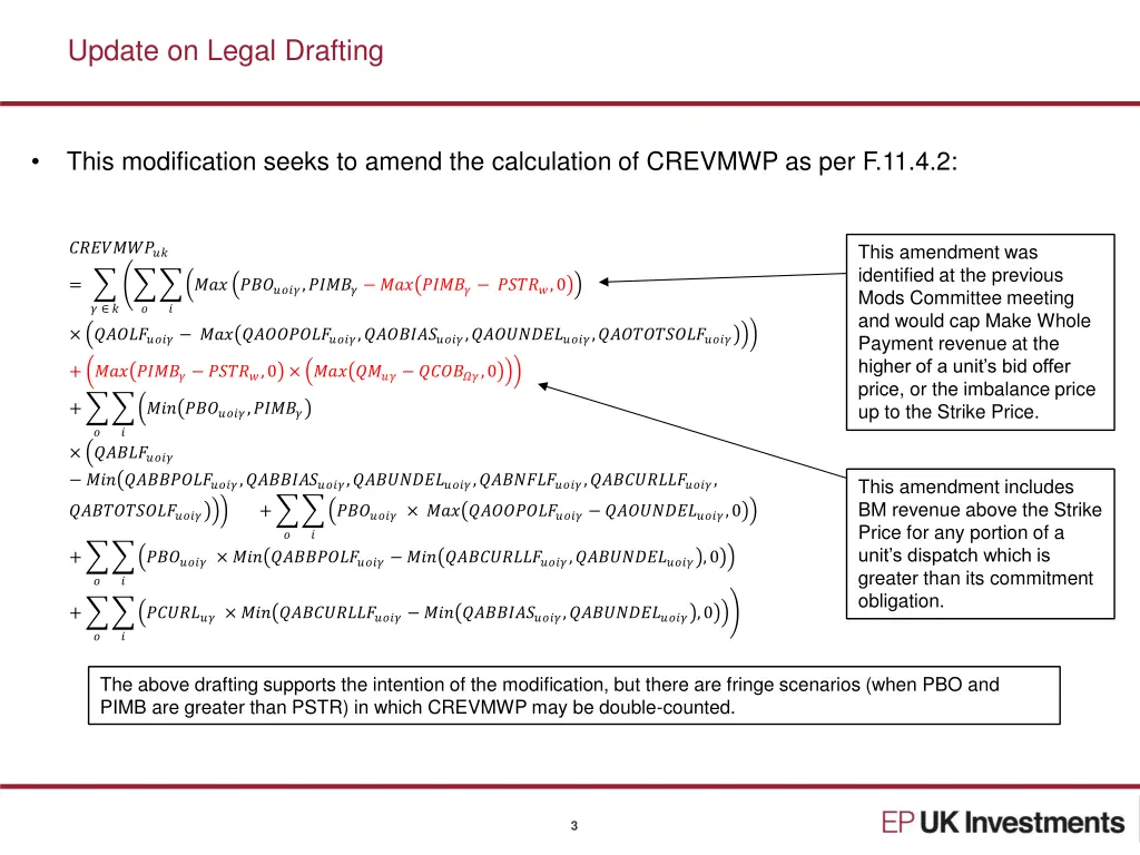 update on legal drafting