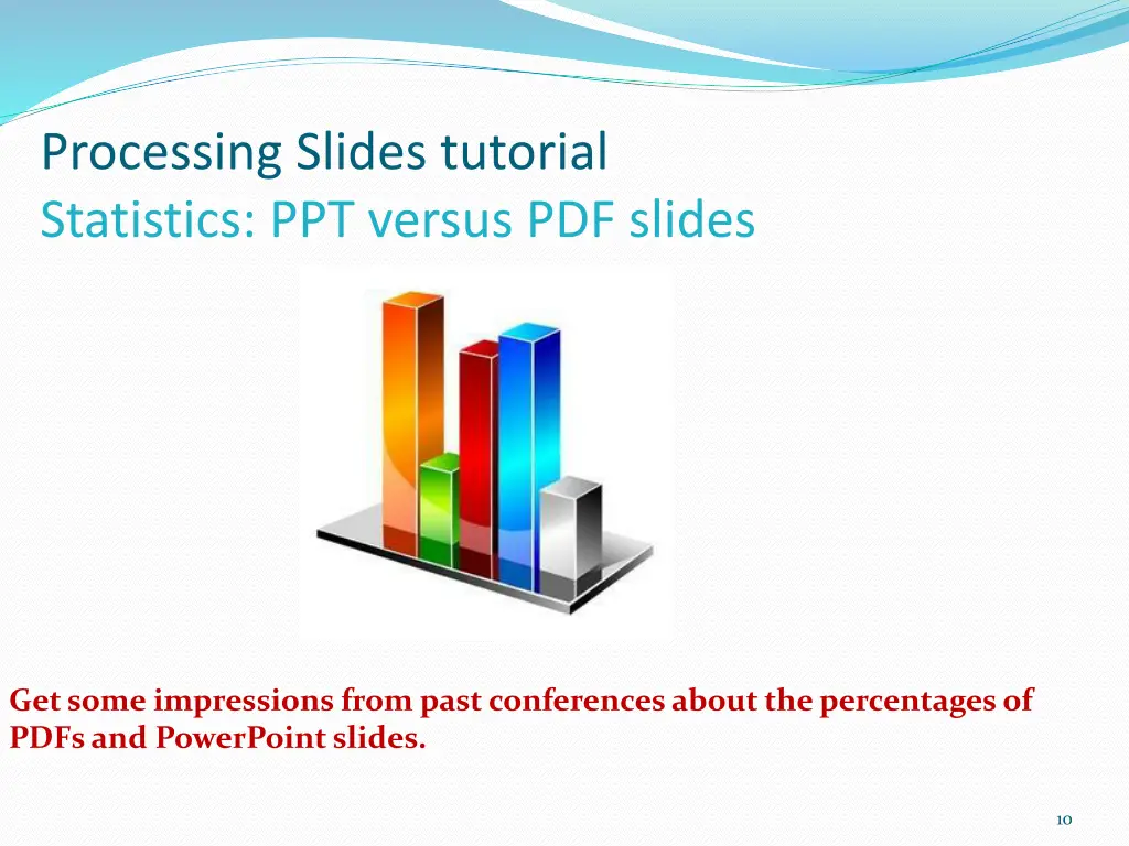 processing slides tutorial statistics ppt versus