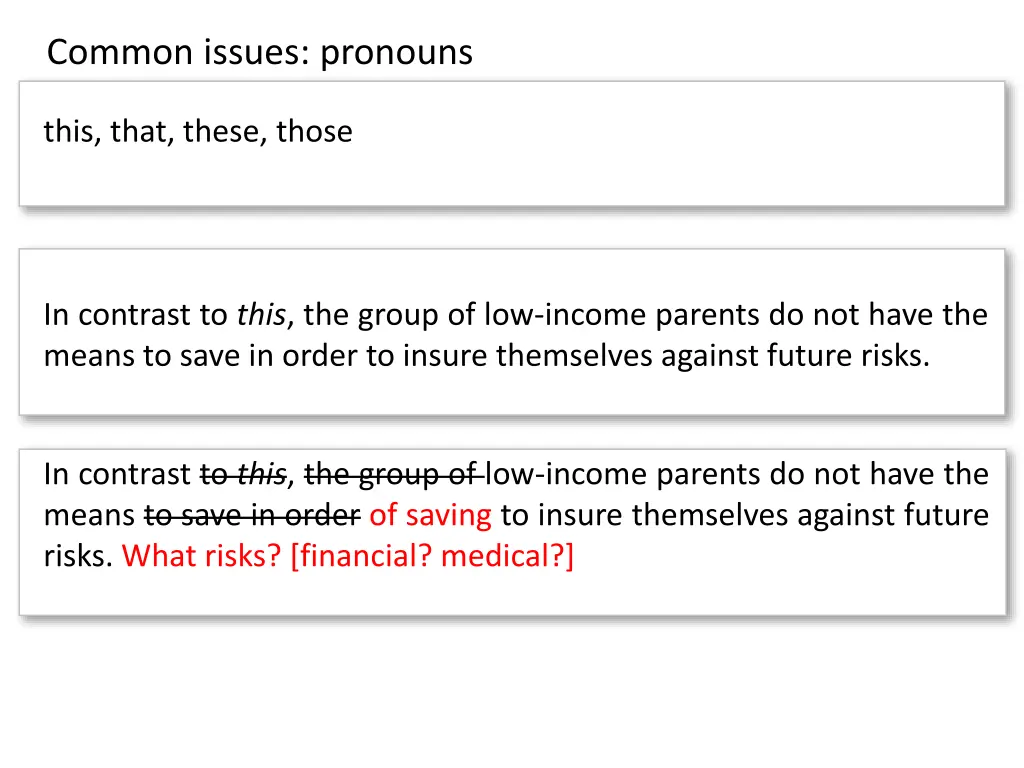 common issues pronouns 2