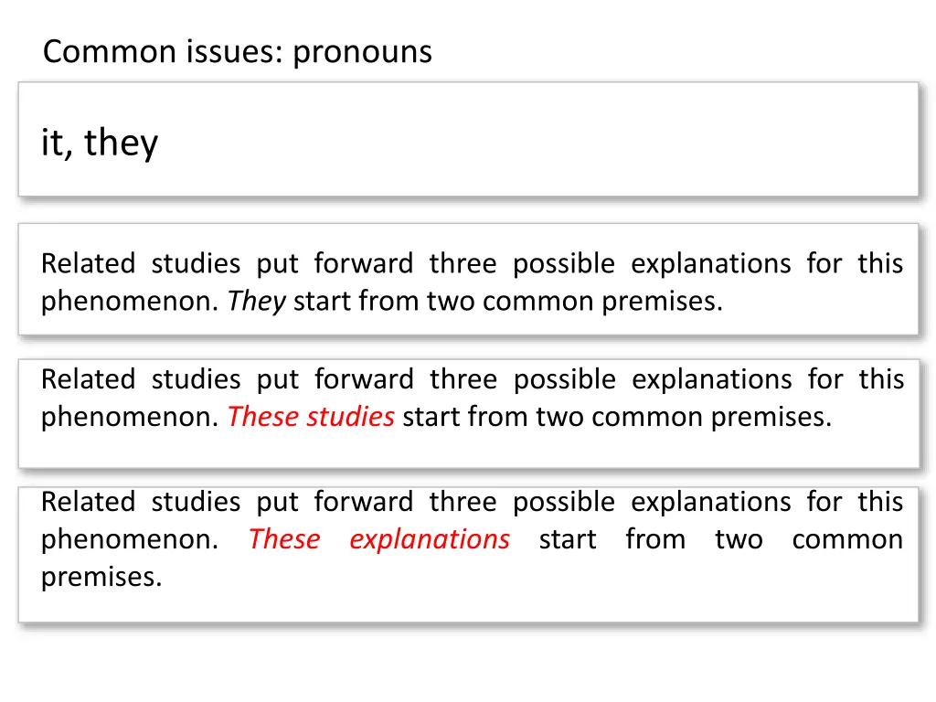 common issues pronouns 3