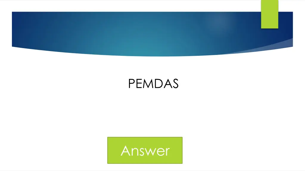 pemdas