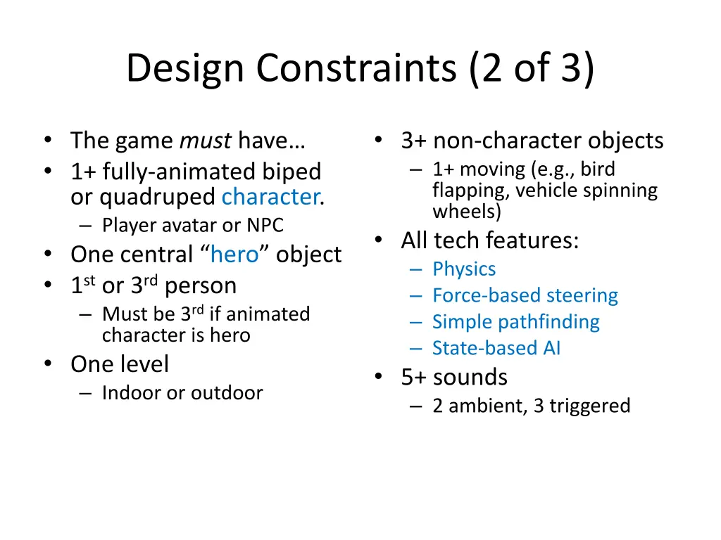 design constraints 2 of 3