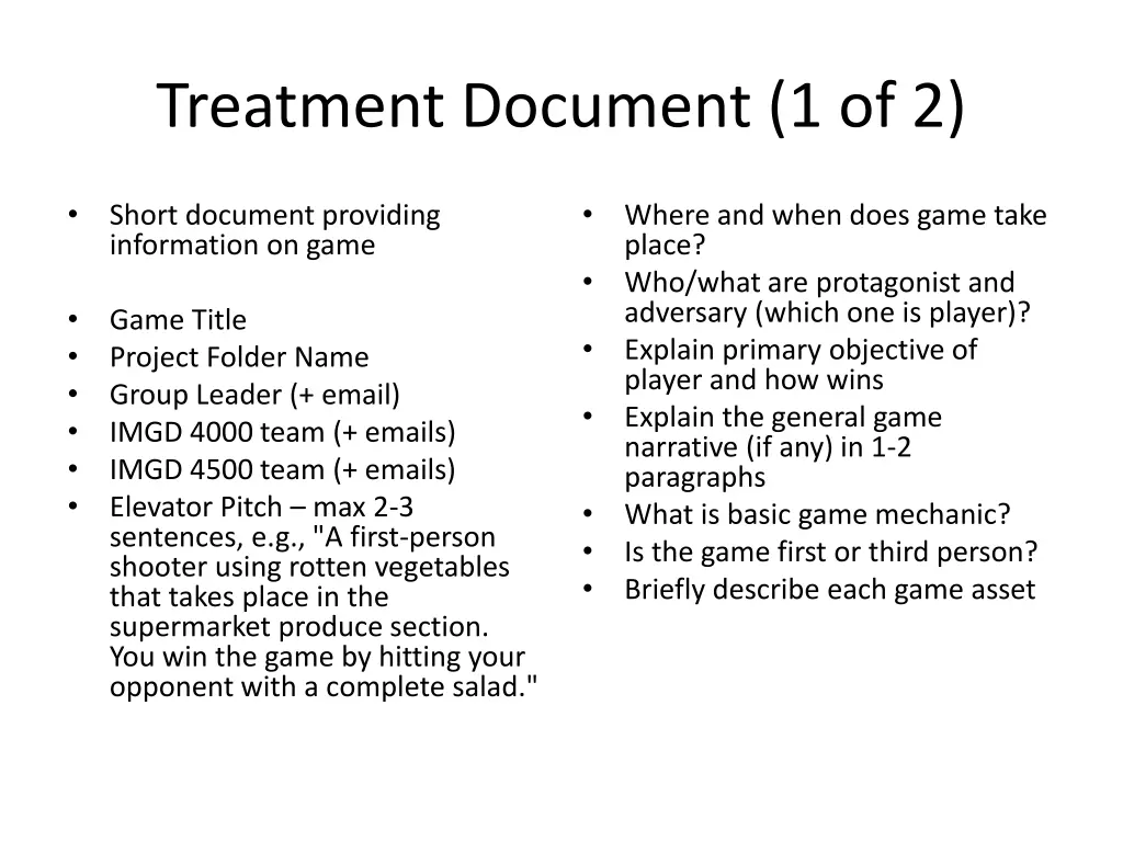 treatment document 1 of 2