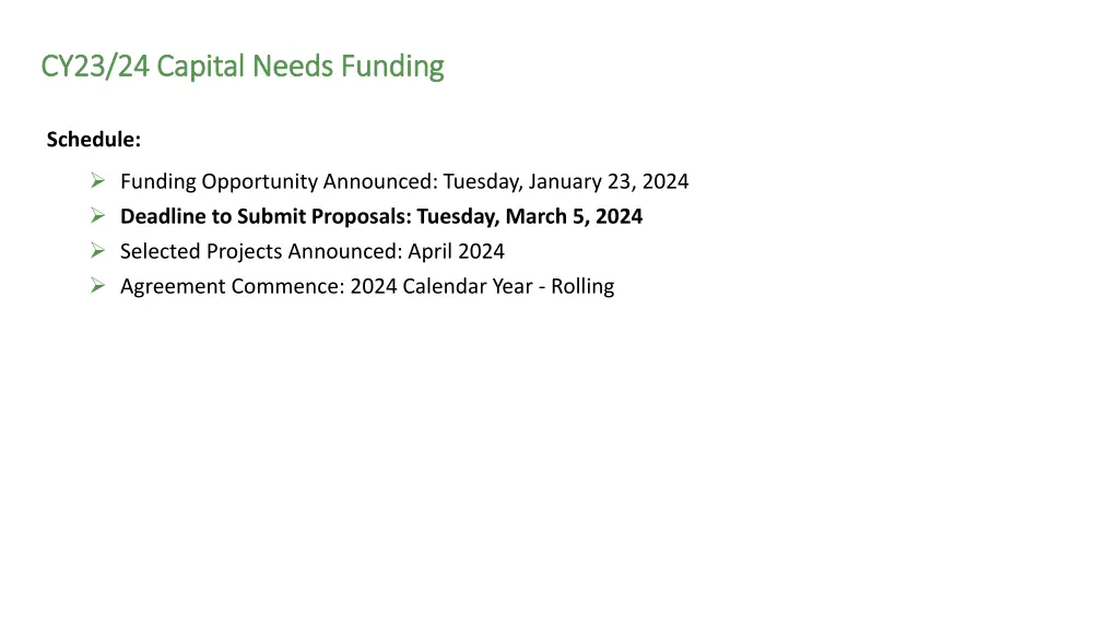 cy23 24 capital needs funding cy23 24 capital 1