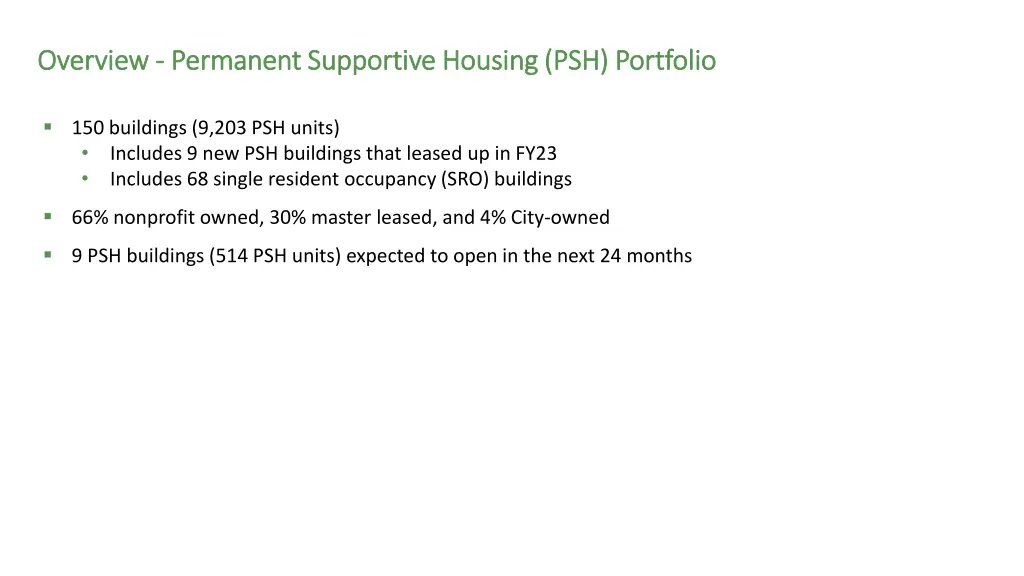 overview overview permanent supportive housing