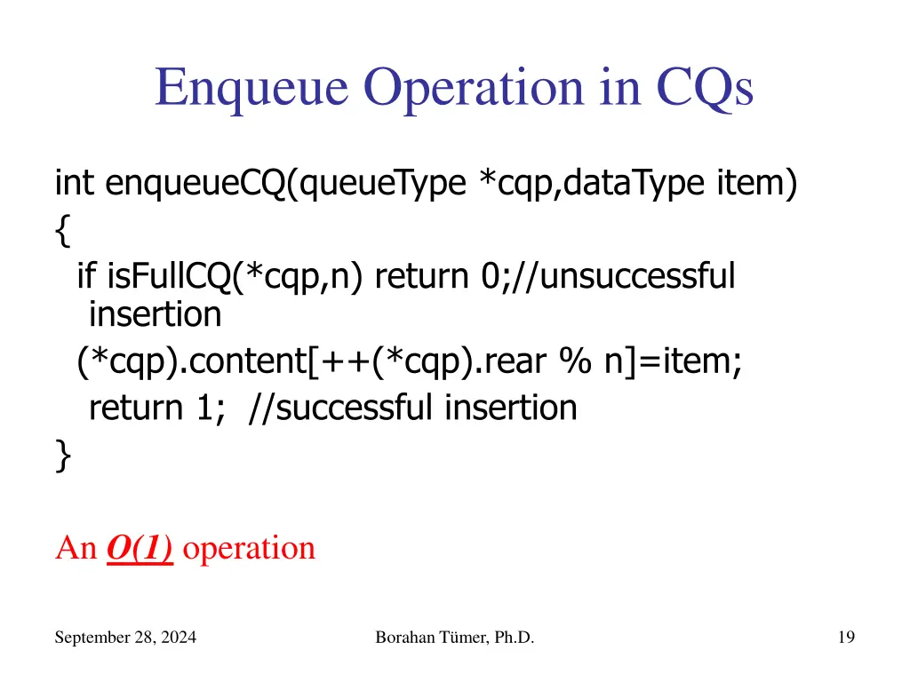 enqueue operation in cqs