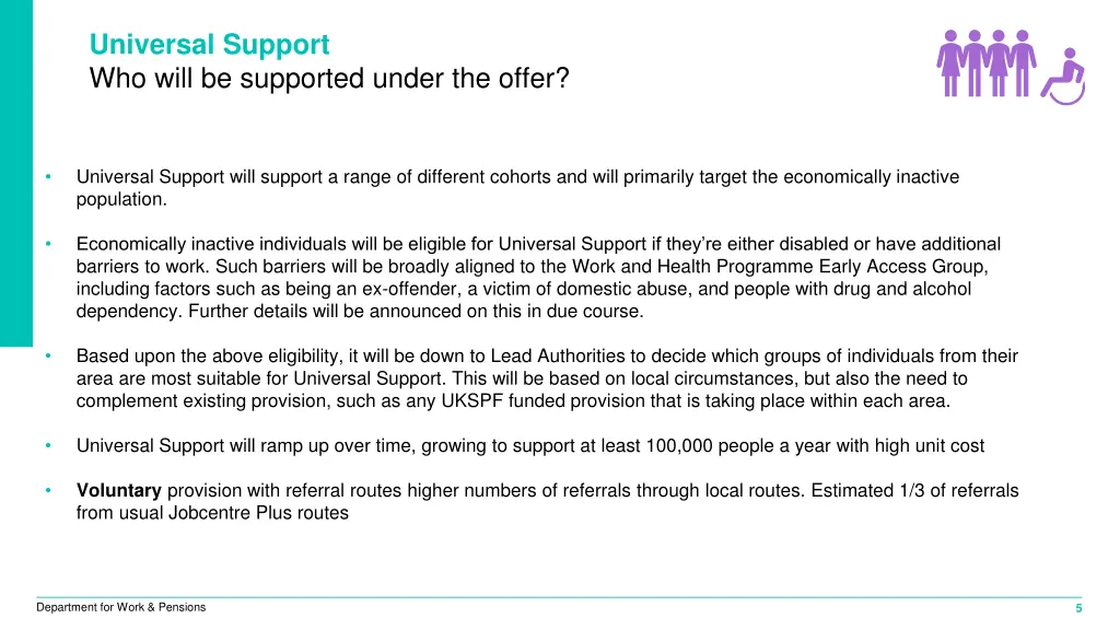 universal support who will be supported under