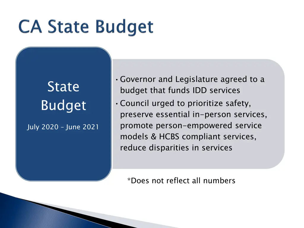 governor and legislature agreed to a budget that