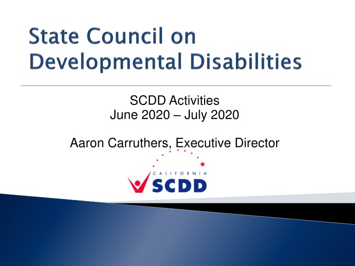 scdd activities june 2020 july 2020