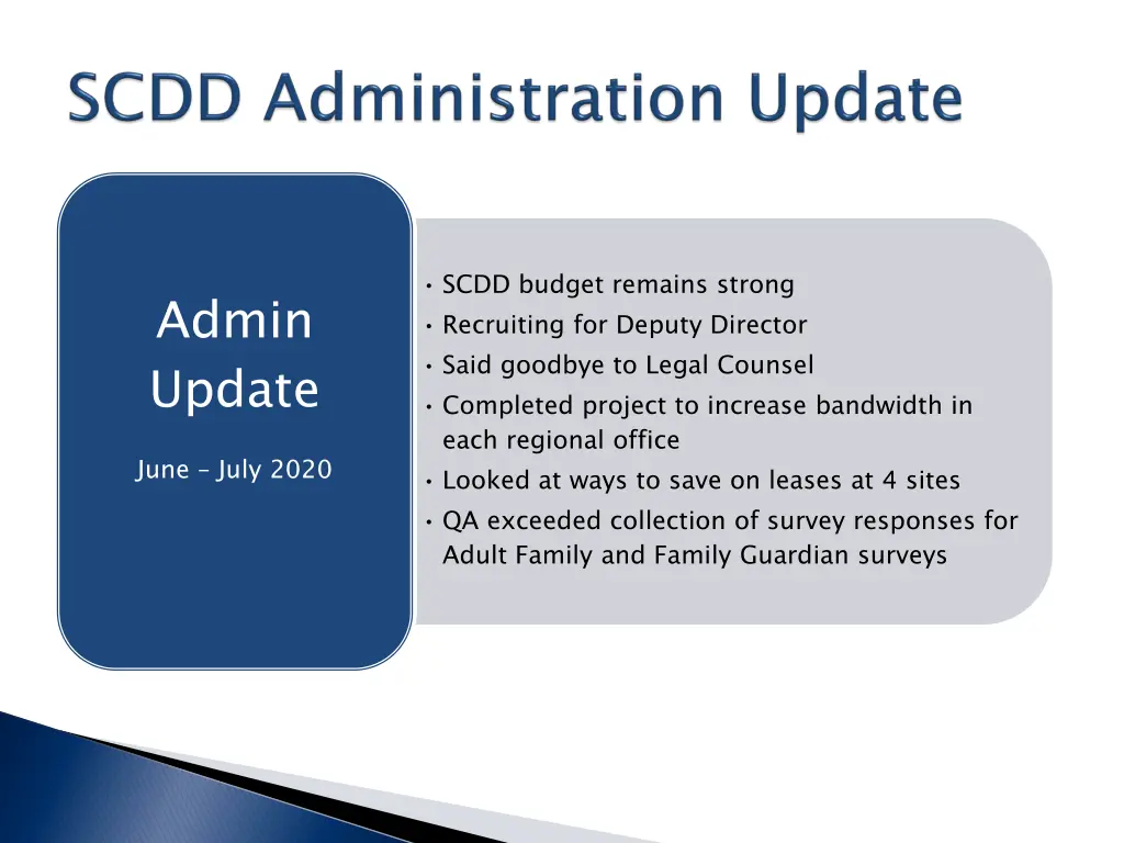 scdd budget remains strong recruiting for deputy