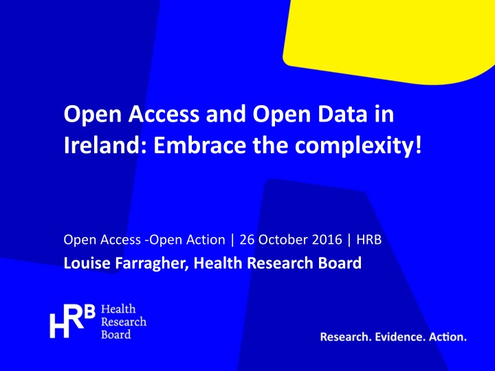 open access and open data in ireland embrace