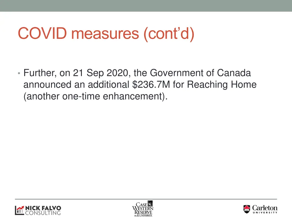 covid measures cont d