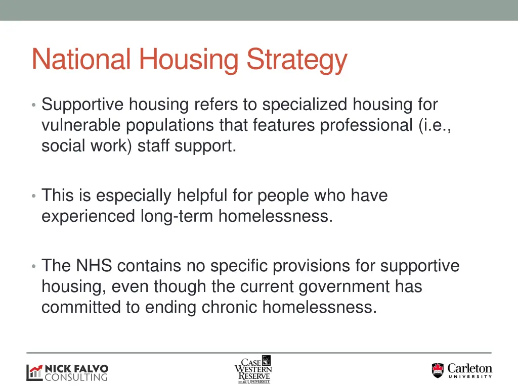 national housing strategy