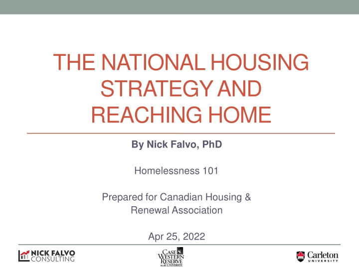 the national housing strategy and reaching home