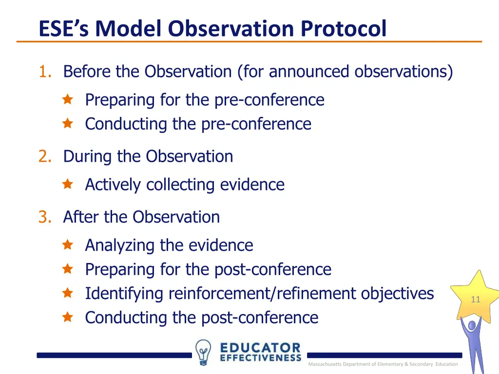 ese s model observation protocol