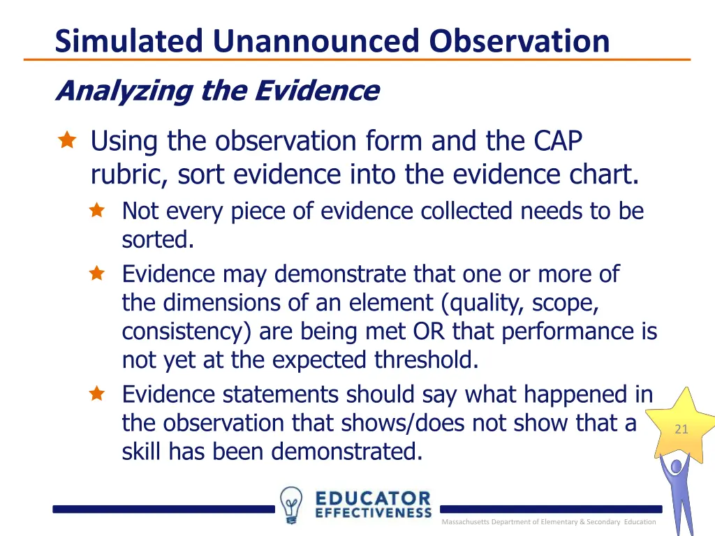 simulated unannounced observation 2