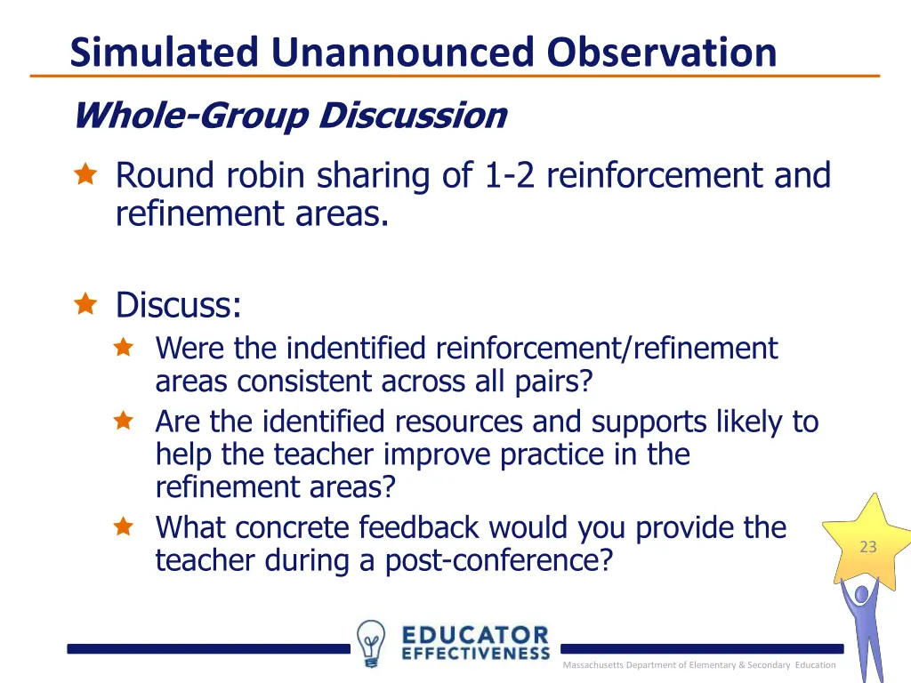 simulated unannounced observation 4