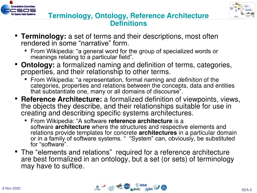 terminology ontology reference architecture