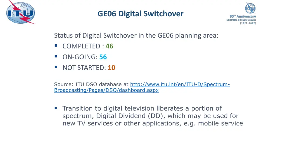 ge06 digital switchover